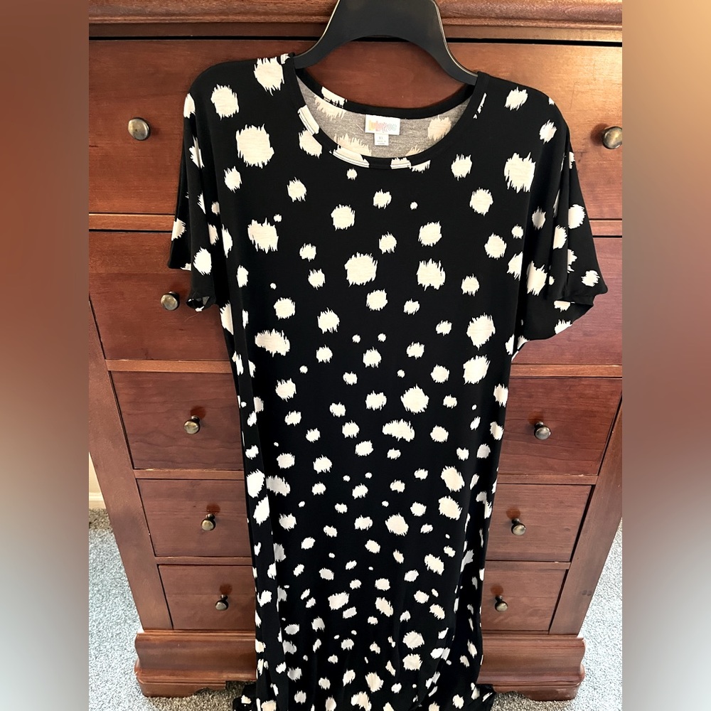 Black and White LuLaRoe Maxi Dress